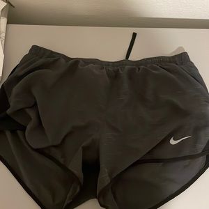 used nike grey running shorts :)
